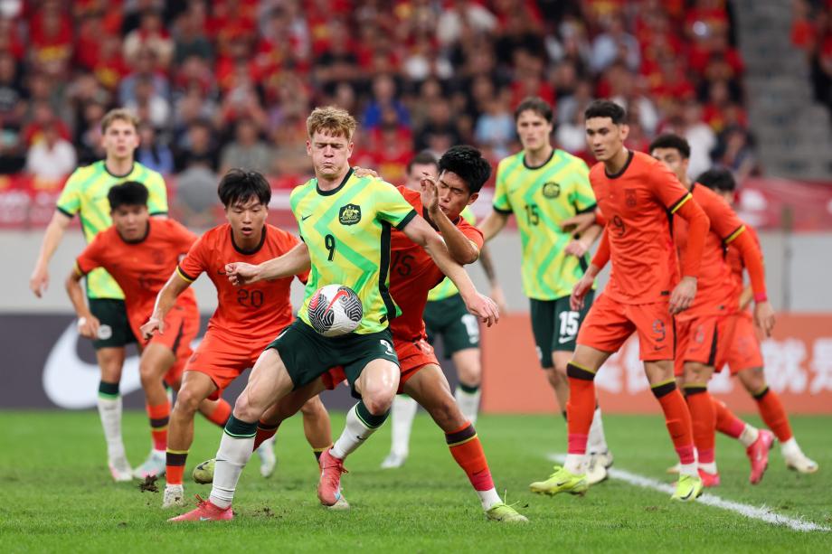 [图]U23亚洲杯预选赛-中国0-0战平澳大利亚携手出线